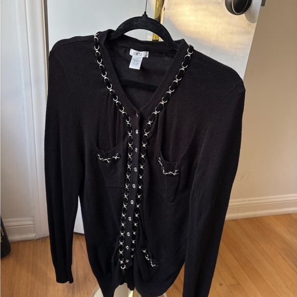 Cache Chain-Trim Cardigan - Picture 4 of 7